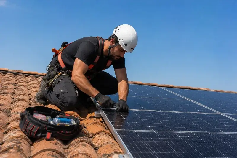 Maintenance et monitoring de panneaux solaires à Josselin